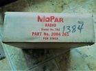 2084 261 Mopar Radio For Simca