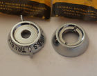 518914 518915 Gm Nos Chrome Spacer Radio Tone Bass Treble Control 1955 57 Pontiac