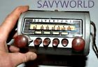 6285a Silver Tone Nice Old Classic Retro Original Car Dash Radio