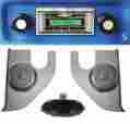 630ii Bt-dash Speaker-dvc 1967-72 Chevy Truck Radio Bluetooth Pioneer Kick Panels 630 Ii Bt No Ac