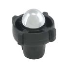 66-12169-1 Ford Thunderbird Radio Knob Black With Chrome Shaft Eckler