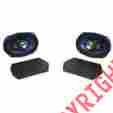 75-260150-1 Custom Autosound Firebird Radio Speakers Rear Package Shelf 200 Watt 6 X 9