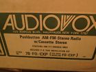 78-fo-cxp Audiovox Vintage Nos Pushbutton Stereo Car Radio Cassette Model