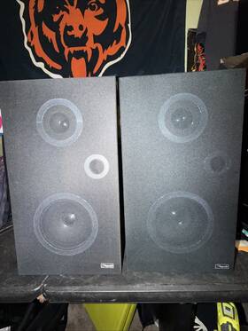 Sp-212 Ai Rhapsody Pair Of Vintage - 21 Inch Tall 2-way Box Speakers. See Video
