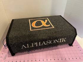 As10df Alphasonik Used 10 Inch 1200 Watts 4-ohm Down Fire Shallow Mount Enclosure