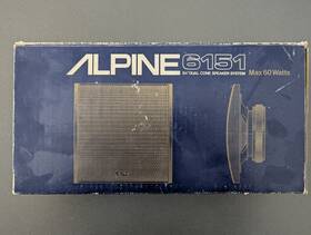 6151 Alpine Vintage 5.25 Inch Dual Cone Speakers 60 Watt Max