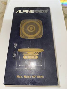 6257-cd Alpine 6257 Cd 2way Speaker System 60 Watts Free Shipping