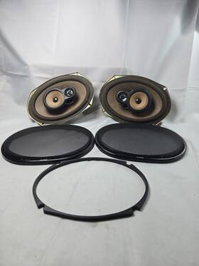 6397cx Alpine Vintage Car Speakers 6x9 With Covers