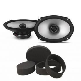 Alpinebdl230713-08-uob-k Alpine S2-s69c Speakers And Stinger Rkfr69 Roadkill Rings 6x9 Inch - 4 Pairs Total