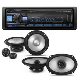 Alpinebdl230810-20-uob-k Alpine Ute-73bt Bluetooth Receiver S2-s65c 6.5 Inch Components S2-s69 6x9 Coax