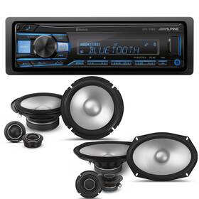Alpinebdl230810-21-uob-k Alpine Ute-73bt Bluetooth Receiver S2-s65c And S2-s69c Type S Component Speakers