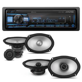 Alpinebdl230810-22-uob-k Alpine Ute-73bt Receiver With S2-s69 And S2-s69c Type S 6x9 Inch Speakers Pair