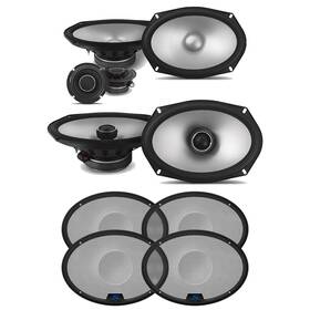 Alpinebdl240108-37-uob-k Alpine S2 Bundle 6x9 Inch Component/coaxial With 2 Kte-s69g S-series Speaker Grills