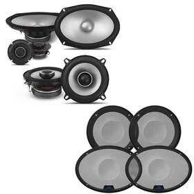 Alpinebdl240108-38-uob-k Alpine S2 S-series 6x9 Inch Component And 5.25 Coaxial With 2 Kte Speaker Grill Bundle