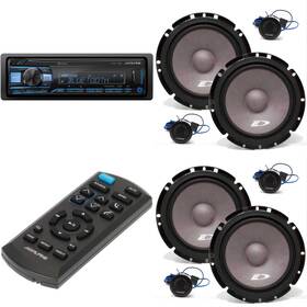 Alpinebdl241003-02-uob-k Alpine Ute-73bt Rue-4360 Remote And 2 Sxe-1751s 6.5 Inch Component Speaker Bund