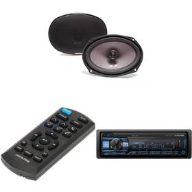 Alpinebdl241003-05-uob-k Alpine Ute-73bt Rue-4360 Remote With Sxe-6926s 6x9 Inch Coax Speakers - Used O