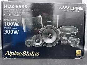 Hdz-653s Alpine Hdz-165s Status Series 3 Way Component Set Hi-res Audio