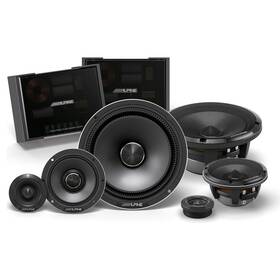 Hdz-653s-uob-k Alpine Hdz-653s Status Hi-res Series 6-1/2 Inch 3-way Slim-fit Component System O
