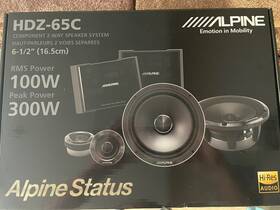 Hdz-65c Alpine Status Hi-res Series 6-1/2 Inch 2-way Component Speaker System