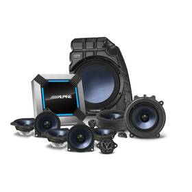 Pss-tsla-223p-uob-k Alpine Pss-tsla-223p 13-speaker Sound System Upgrade For The 2022-up Tesla Mo