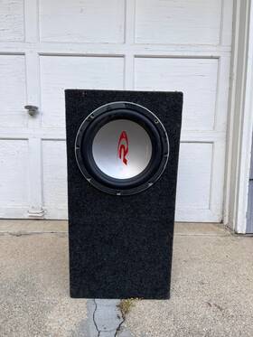 R2-w12d2 Alpine 12 Inch Sub R-series Dual 2-ohm Voice Coils 2250 Watts Peak Subwoof