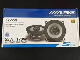 S2-s50 Alpine S-series 5.25 Inch 2-way Coaxial Speakers Used