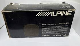 Spe-1020 Alpine Pair Coaxial Car Speakers With Box One Owner Barely Used 4 Inch