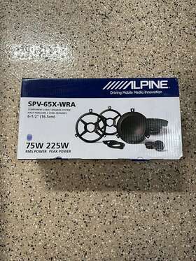 Spv-65x-wra Alpine 2-way Speaker System - Pair Black