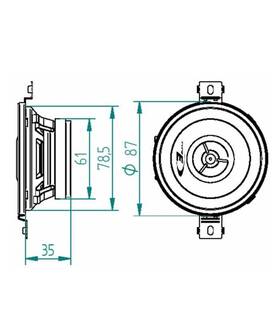 Sxe-0825s Alpine Pontiac G8 3 1/2 Inch Car Center Speaker