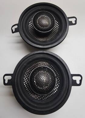 Sq35 American Bass Pair Of 3.5 Inch 40w Rms 4-ohm Coaxial Speakers With Neo Swivel Tweeter 2