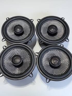 Sq5.2 American Bass X4 5.25 Inch 2-way 120 Watts Carbon Fiber Speaker