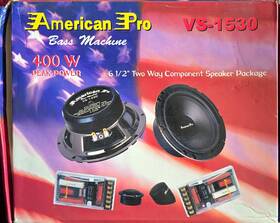 Vs-1530 American Pro 6.5 Inch Component Speaker Set 400w One Only