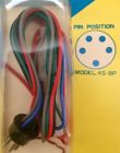 As-8p Magnadyne Vtg Car Stereo Connector Cord Fits Boman