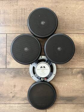 1103030 Asa Electronics Set Of 4 Speakers 5.25 Inch 50w Ohm - Rv Marine Car Truck