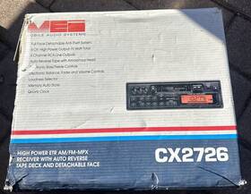 Cx2726 Audio System Mei Mobile Am/fm Digital Auto Rev Tape Radio Tested No Sleev
