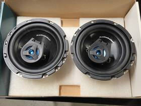 As65q Audiobahn As65 6.5 Inch Round Speakers Car Audio Chrome Frames