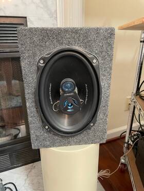 As69q Audiobahn Pair Of Vintage 3-way 6x9 Speakers 200w Rms And Mdf Enclosures