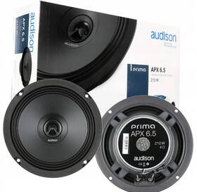 Apx6-5 Audison 6.5 Inch Coaxial Speakers 2-way Set Used Tested Audio Equipment