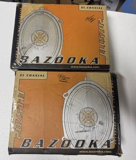 Elc5702 Bazooka 5 X 7 Inch 100 Watts Car Vehicle Speakers Lot Of 4 El Coaxial