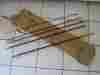 Bg-56-a Us Signal Corps Six Radio Antenna Sections Ms49 Thru 53 Bag Mb Gpw