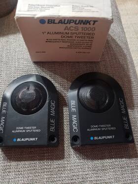 Acs1000 Blaupunkt Blue Magic Tweeters 100w 50w Rms Made In Japan Vtg