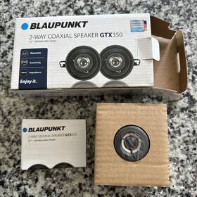 200w Blaupunkt Gtx350 Gtx 350 3.5 Inch 2-way Max Car Audio Coaxial Speaker One Only