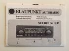 Blaupunkt Radio Neubourg Fr Operating Manual User