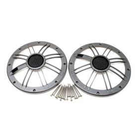 Mg90-s-uob Bluave Mg90-s 9 Inch Marine Grills Silver Pair - Used Open Box