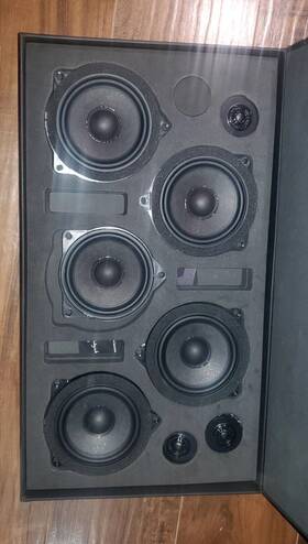 30.09.21.21.l6a Bmw Oem Hi-fi Speakers. 4 Mids 3 Tweeters And 1 Center