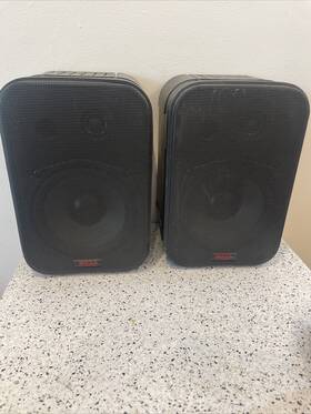 Ava-6375 Boss Audio 6375 Two 2 Way Monitor Style Box Speakers