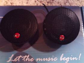 Es-010 Cdt Audio Eurosport Tweeter Car Speakers. Silk Dome. 4 Ohm