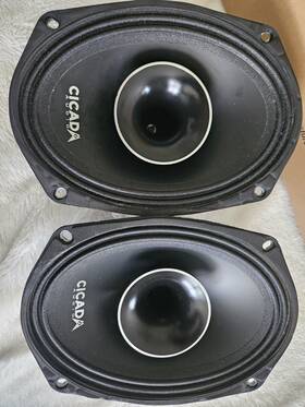 Ch69.2 Cicada Audio Pro Coaxial Horn Speakers 6x9 Inch