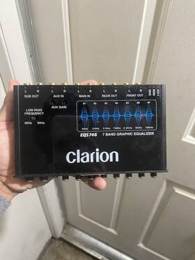 0000109vy Clarion Eqs746 7 Band Equalizer
