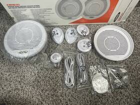 Cm1635 Clarion 1 Marine Speaker Extra Parts Watertight Read